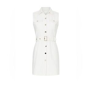 Area Stars White Denim Shirt Dress